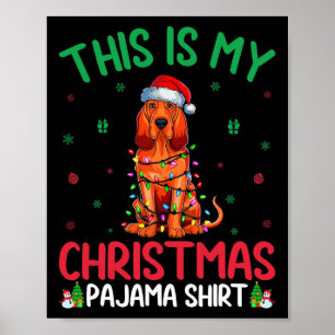 Póster Árbol de Navidad feo ilumina la Navidad de perro s