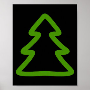 Póster Árbol de Navidad simple