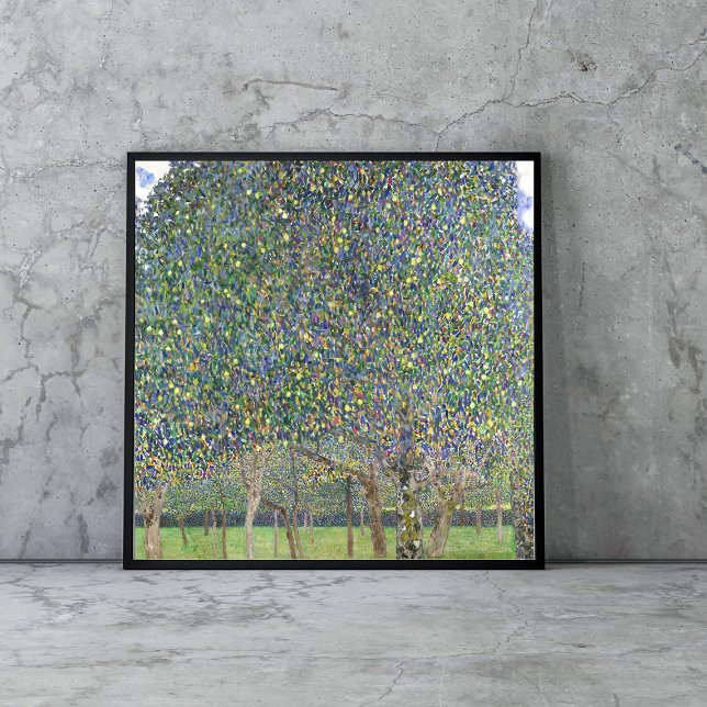Póster Árbol de orejas de Klimt (1903): Explorando la bel (Unveiling Klimt's Pear Tree (1903): A Symbol of Artistic Brilliance)