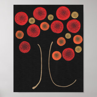 Póster Árbol de otoño