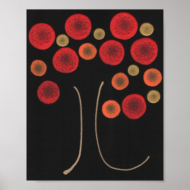 Póster Árbol de otoño (Frente)