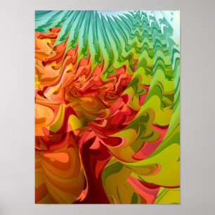 Póster Árbol de otoño colorido