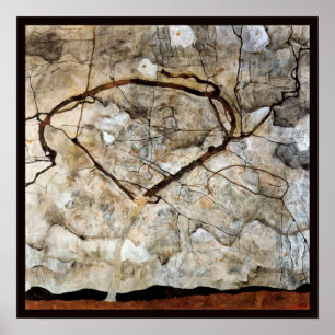 Póster Árbol de otoño en movimiento por Egon Schiele