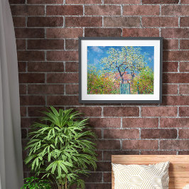 Póster Árbol de pera floreciente, Monet