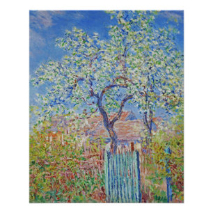 Póster Árbol de peras en la flor - Claude Monet