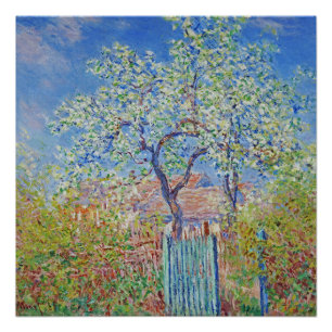 Póster Árbol de peras en la flor - Claude Monet