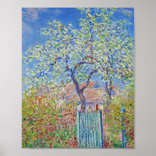 Póster Árbol de peras en la flor - Claude Monet