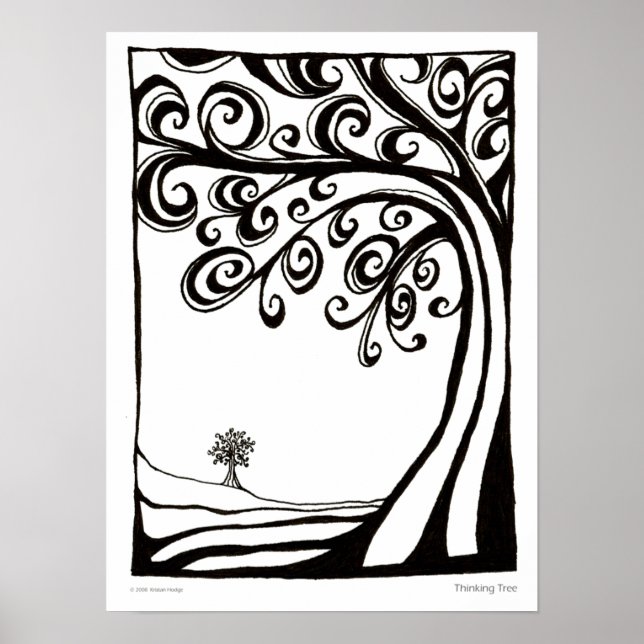 Póster Árbol de reflexión - poster (Frente)