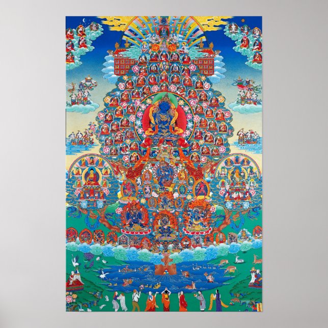 Póster Árbol de refugiados de Sakya (Frente)