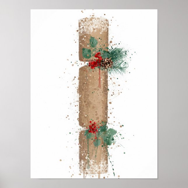 Póster Árbol de regalos de Navidad (Frente)