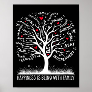 Póster Árbol de Reunión Familiar de Mujeres Reunión Famil