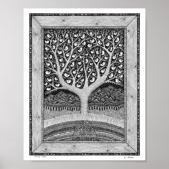 Póster Árbol de sentadas (Frente)