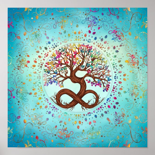 Póster Árbol de vida - Infinito (Frente)