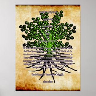 Póster Árbol de vida por Carolyn @thewitchescorner