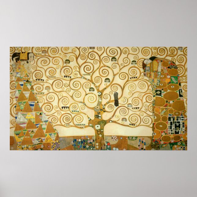 Póster Árbol de vida por Gustav Klimt (Frente)