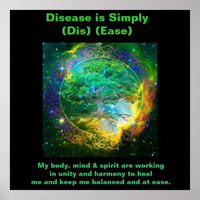 Póster Árbol de vida y salud (Frente)