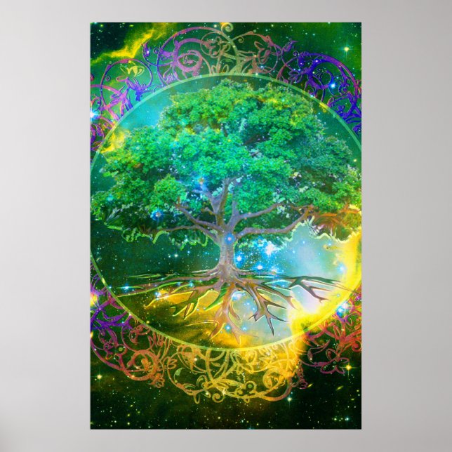Póster Árbol de vida y salud (Frente)