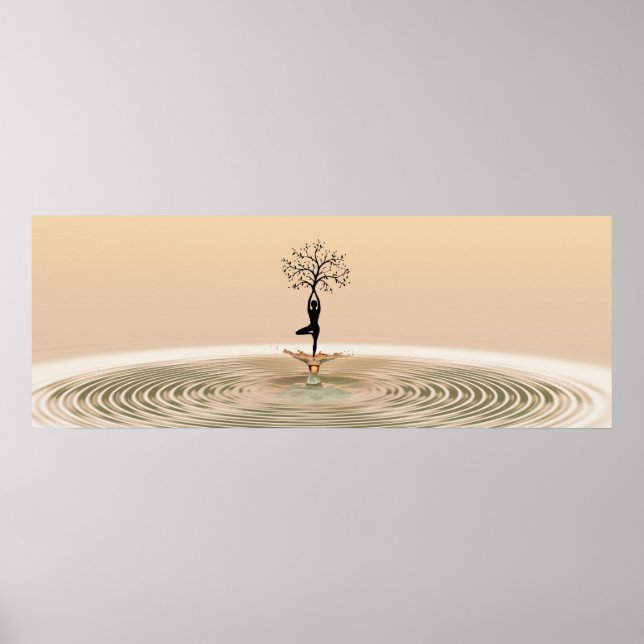Póster Árbol de yoga del Poster de vida (Frente)