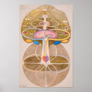 Póster Árbol del Conocimiento No. 1 Hilma af Klint