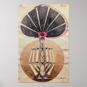 Póster Árbol del Conocimiento No. 3   Hilma af Klint  
