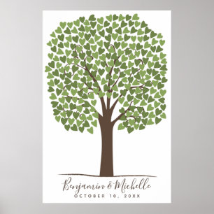 Póster Árbol del corazón - Alternativa de libro de invita