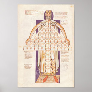 Póster Árbol del ms 354 fol.256v de la consanguinidad