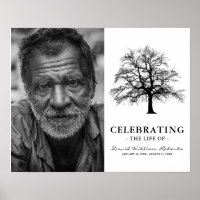 Árbol elegante | Foto de recuerdo de funeral