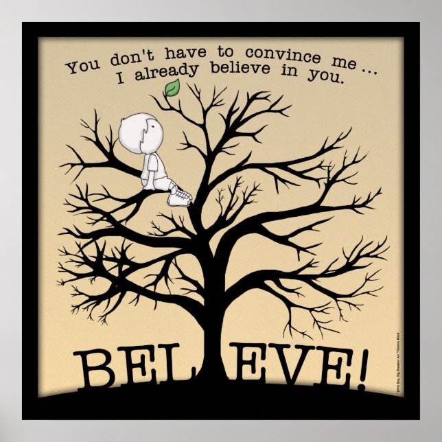 Póster Árbol en flor (Frente)