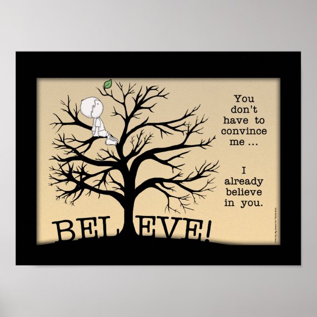 Póster Árbol en flor (Frente)