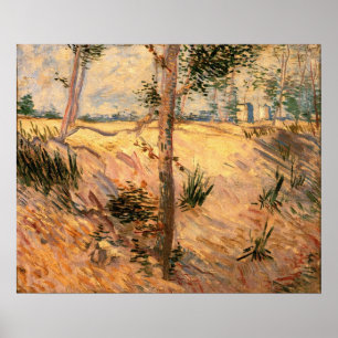Póster Árbol en un Campo en un Día Soleado por Vincent va