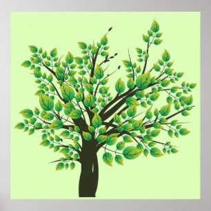 Póster Árbol encantador