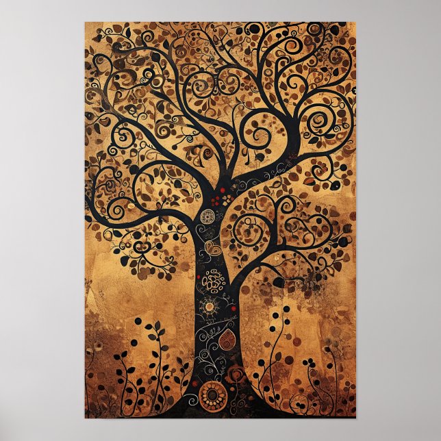 Póster Árbol espiritual de la vida (Frente)