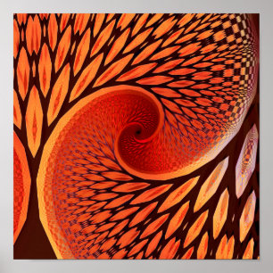 Póster Árbol fractal