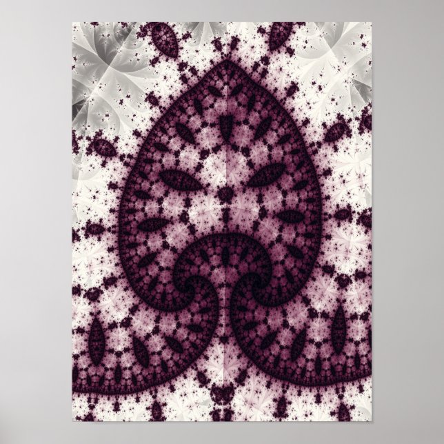 Póster Árbol fractal (Frente)