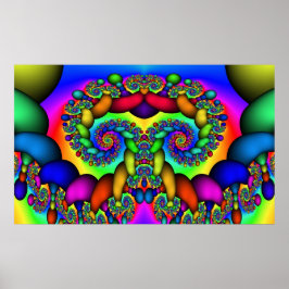 Póster Árbol fractal de vida