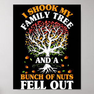 Póster Árbol genealógico de la familia Shook Nueces se ca