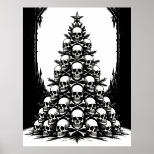 Póster Árbol gótico de Navidad IV