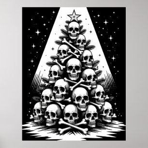 Póster Árbol gótico de Navidad V