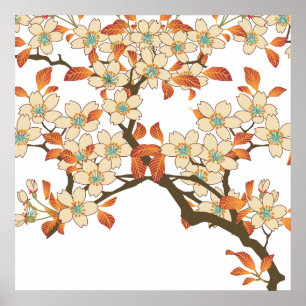 Póster Árbol japonés