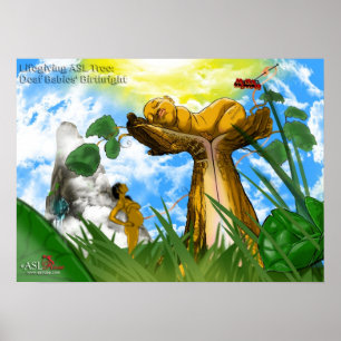 Póster Árbol Lifegiving del ASL: El derecho por