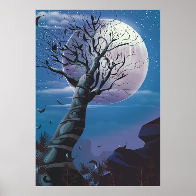 Póster Árbol lunar (Frente)