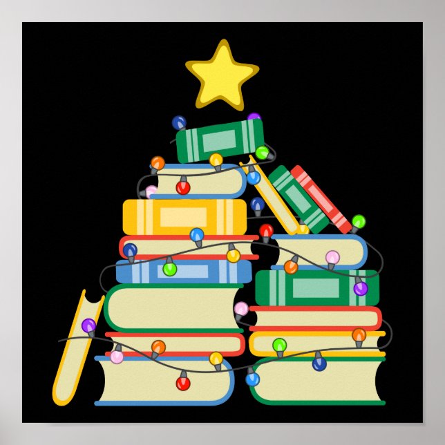 Póster Árbol navideño galáctico II (Frente)