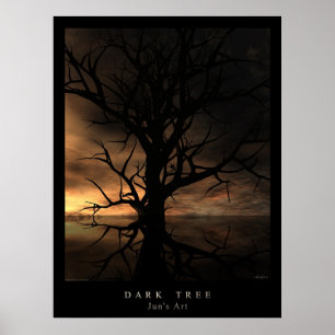 PÓSTER ÁRBOL OSCURO