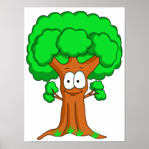 Póster Árbol Personalizado divertido