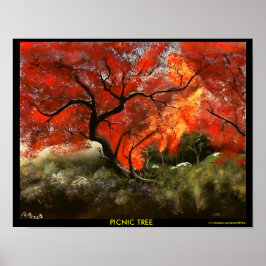 Póster Árbol picnic