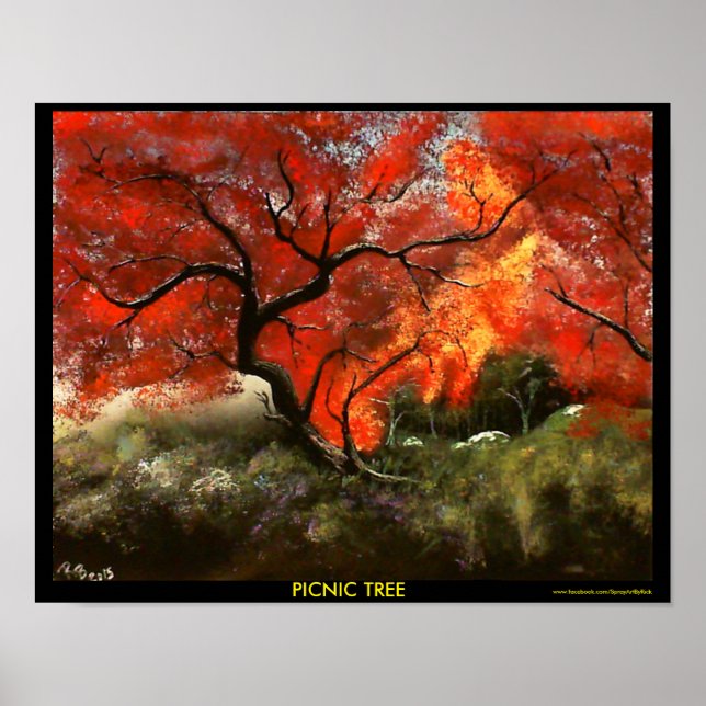 Póster Árbol picnic (Frente)