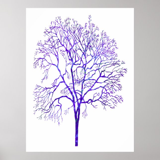 Póster Árbol Púrpura (Frente)