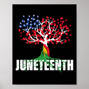 Póster Árbol raíz africano adulto americano Junetdecimone