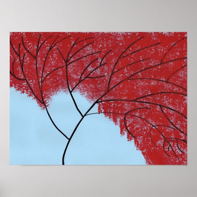 Póster Árbol Rojo (Frente)