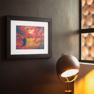 Póster Árbol rojo natural